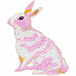 Rabbits Embroidery Design 4 Rabbits Embroidery Design 4